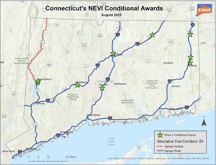 NEVI Sites Awarded 101525 Map